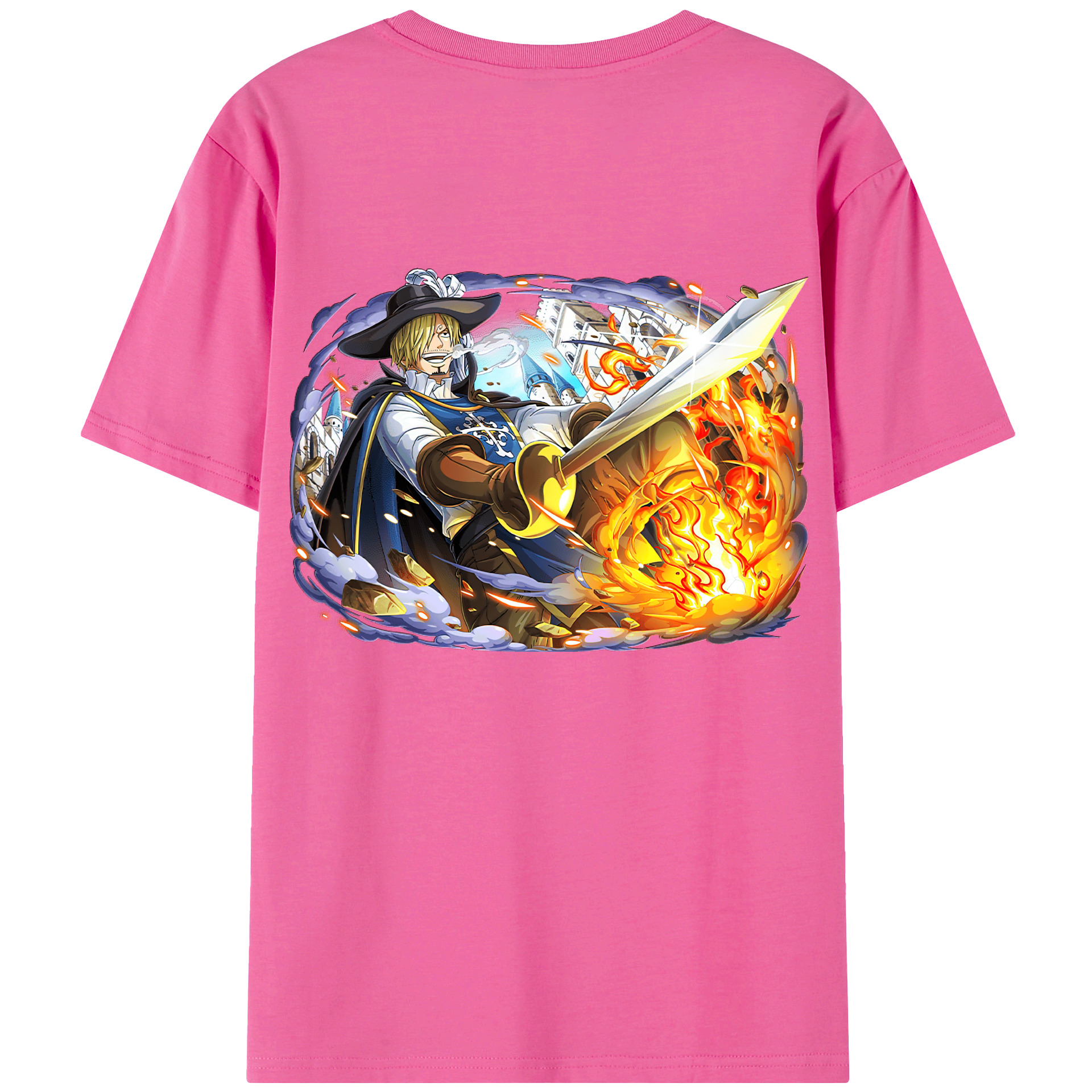 （画像用） ワンピース サンジ ONE PIECE Sanji レディース半袖Tシャツ(バックプリント)